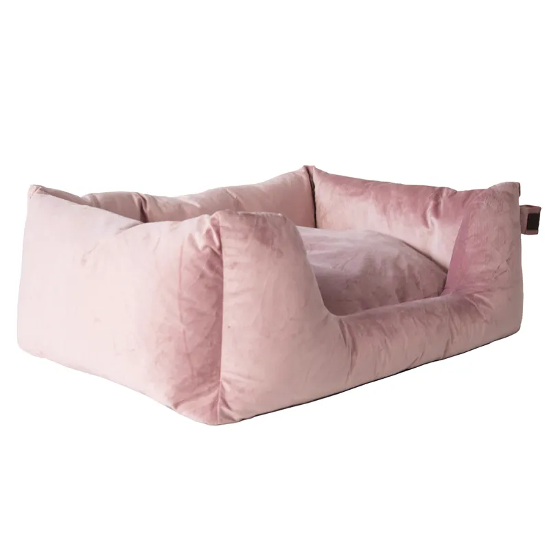 Kentucky Velvet Dog Bed - Old Rose-3