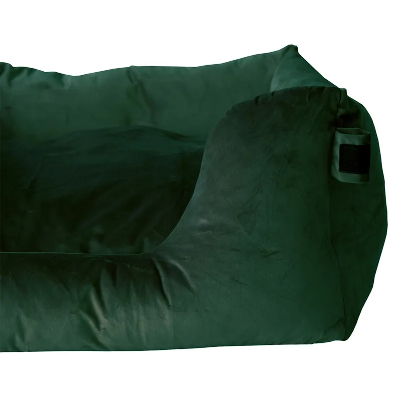 Kentucky Velvet Dog Bed - Pine Green-8