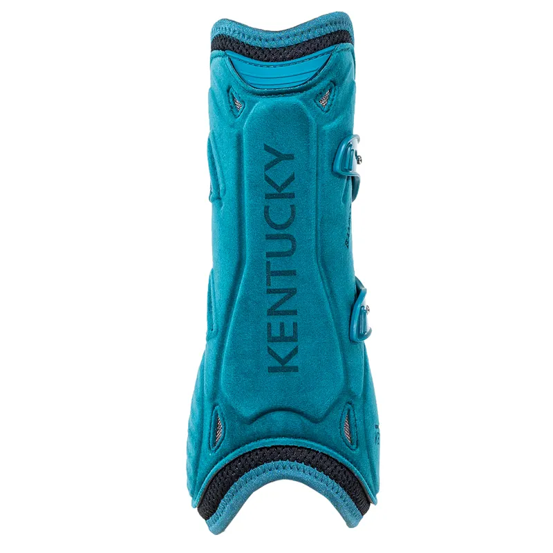 Kentucky Bamboo Shield Elastic Velvet Tendon Boots - Emerald-3
