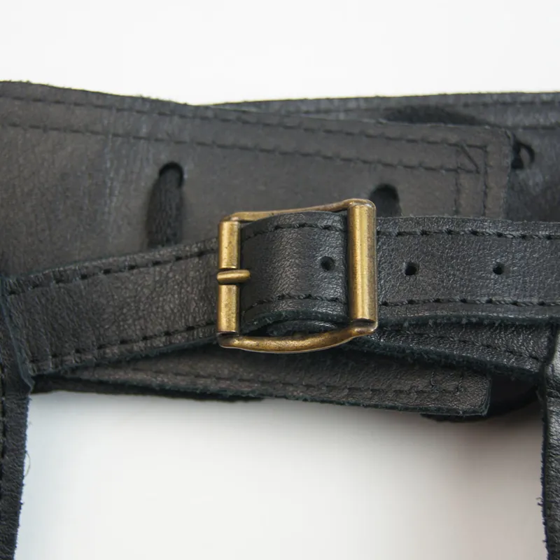 The Riding Academy Leather Full Chaps - Black - Medium-4