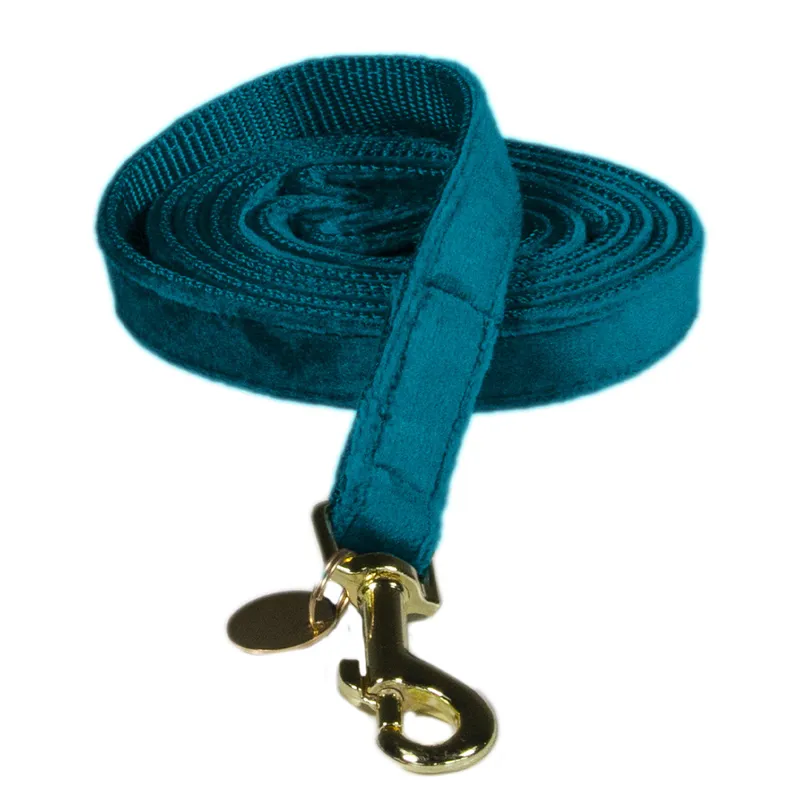 Kentucky Velvet Dog Lead - Emerald-4