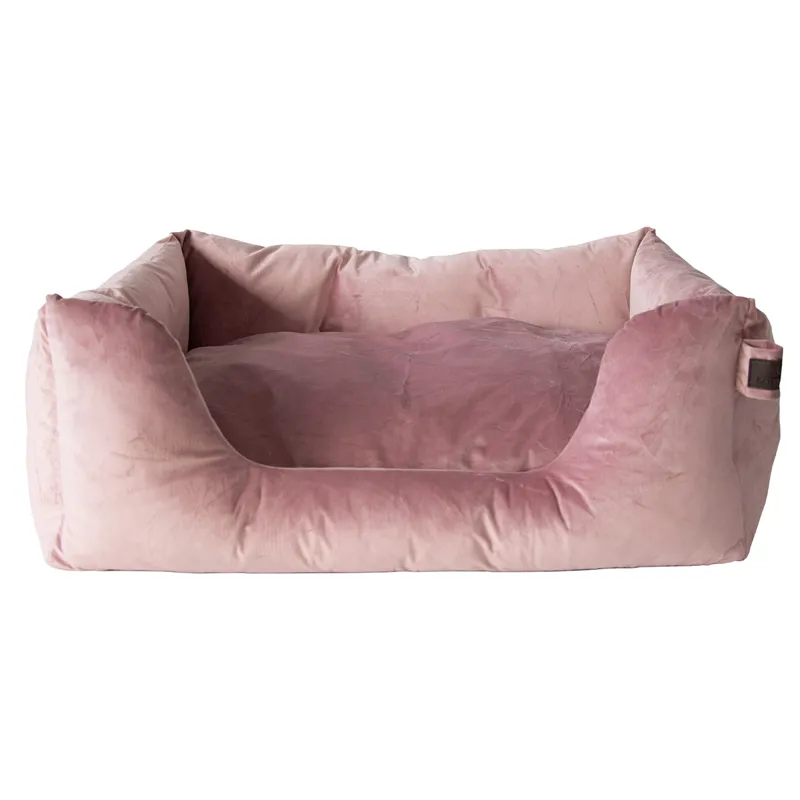 Kentucky Velvet Dog Bed - Old Rose-1