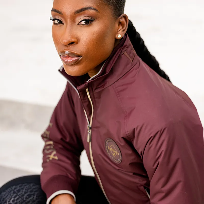 LeMieux Elite Ladies Crew Jacket - Burgundy-3