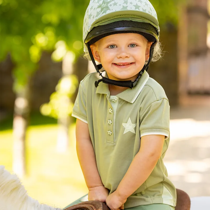 LeMieux Mini Junior Girls Polo Shirt - Fern-5