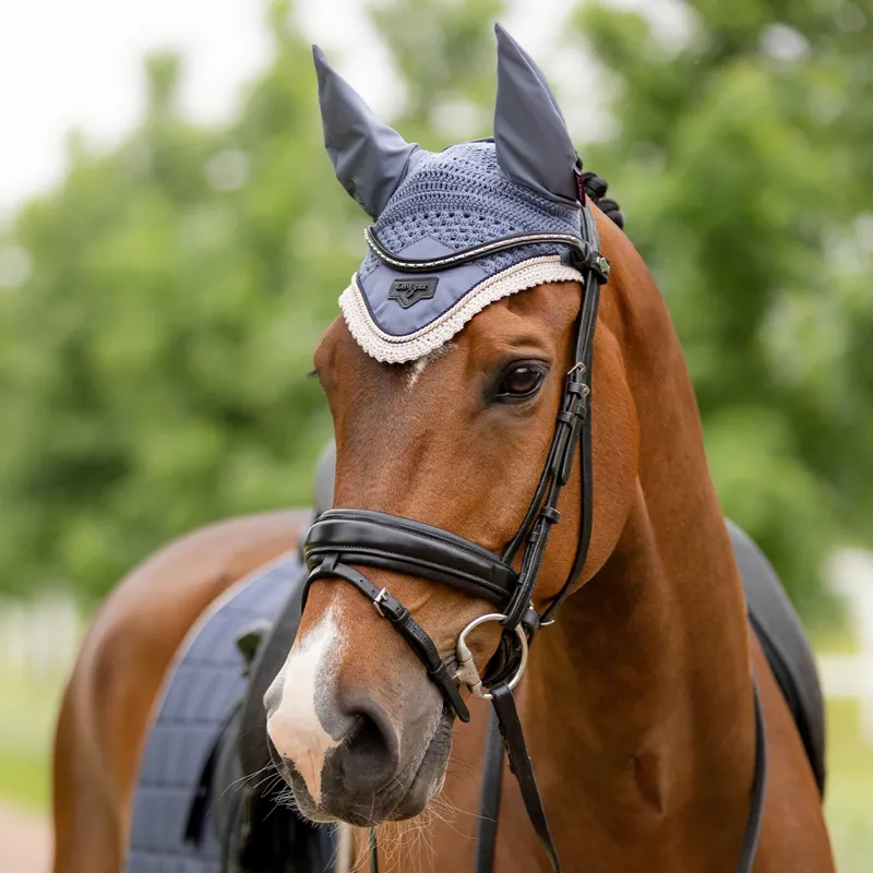 LeMieux Loire Fly Hood - Jay Blue-3