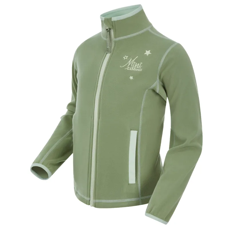 LeMieux Mini Mari Zip Through Junior Sweatshirt - Thyme-1