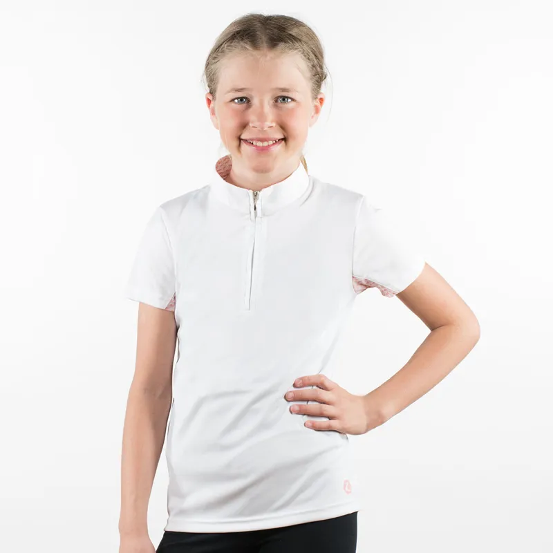 Horze Lena Childs Training Competition Shirt - White-4