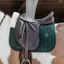 Kentucky Skin Friendly Velvet Dressage Saddlecloth - Pine Green