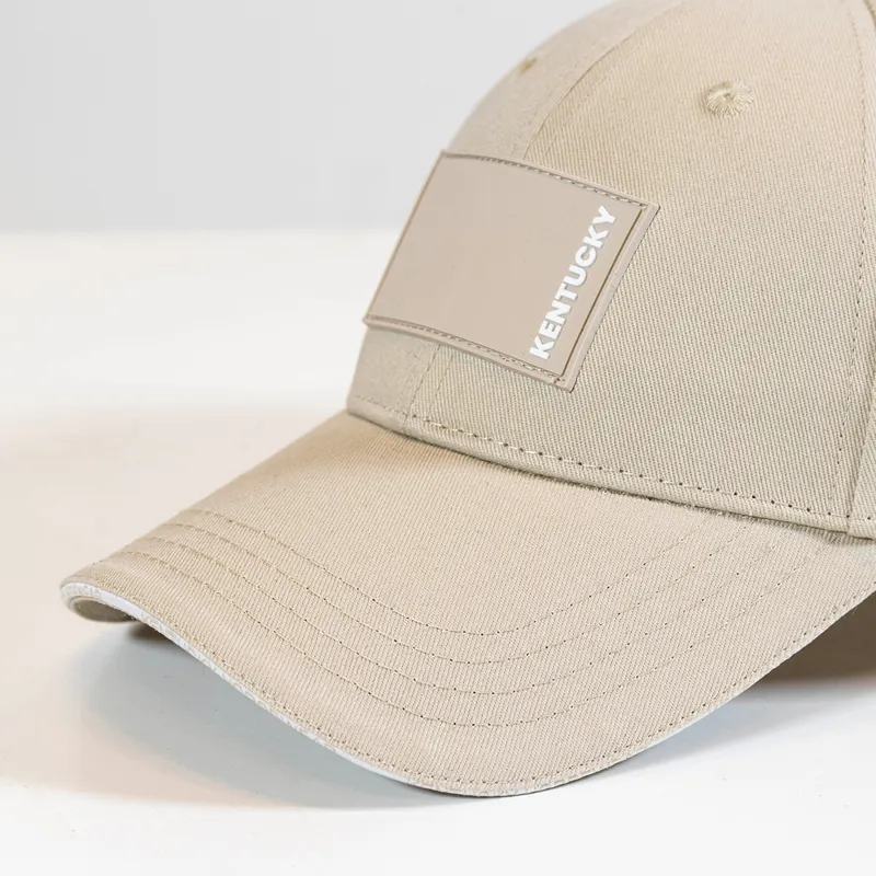 Kentucky Rubber Logo Baseball Cap - Beige-1