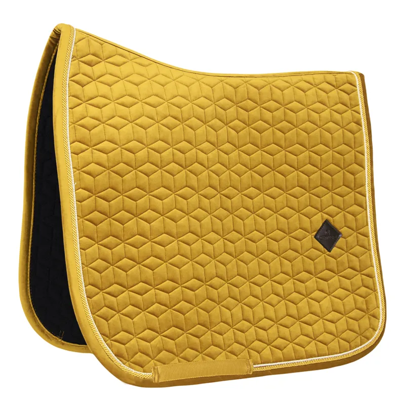 Kentucky Velvet Dressage Saddlecloth - Mustard
