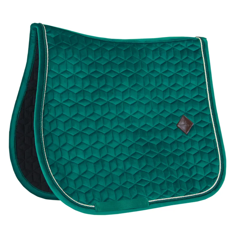 Kentucky Velvet Jumping Saddlecloth - Dark Green