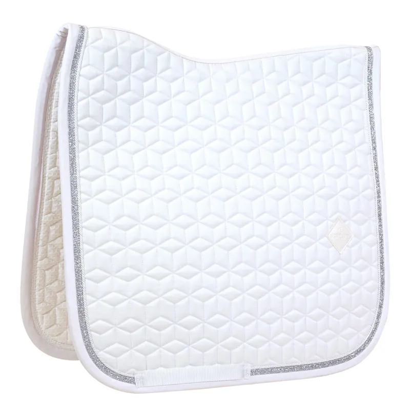 Kentucky Glitter Rope Dressage Saddlecloth - White
