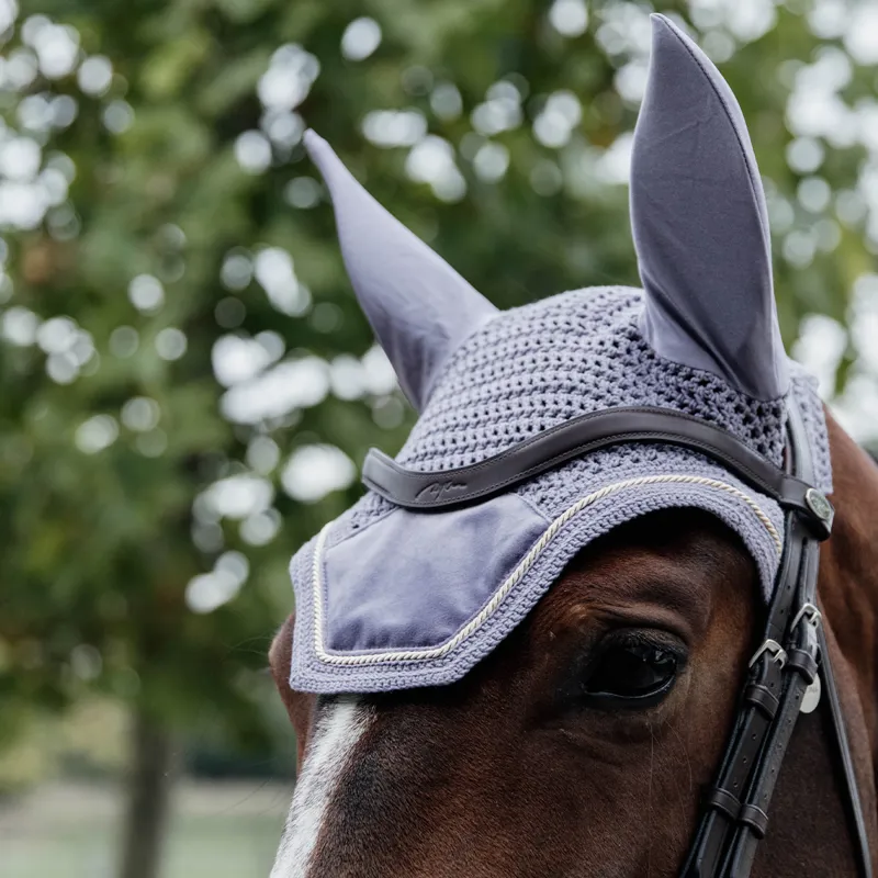 Kentucky Wellington Velvet Fly Veil - Purple-5