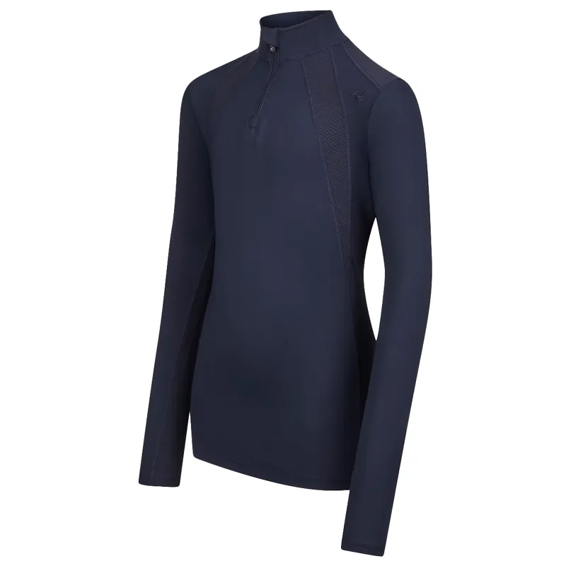 LeMieux Young Rider Mia Mesh Junior Long Sleeve Base Layer - Navy-1