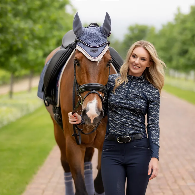 LeMieux Loire Fly Hood - Jay Blue-5