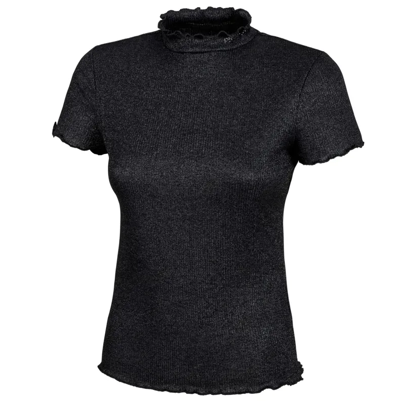 Pikeur Selection Rip 5211 Junior Girls T-Shirt - Black Lurex