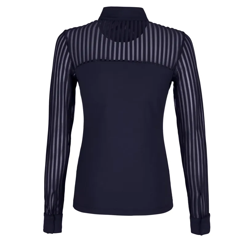 Pikeur Selection 5290 Blouse Ladies Training Shirt - Nightblue-1