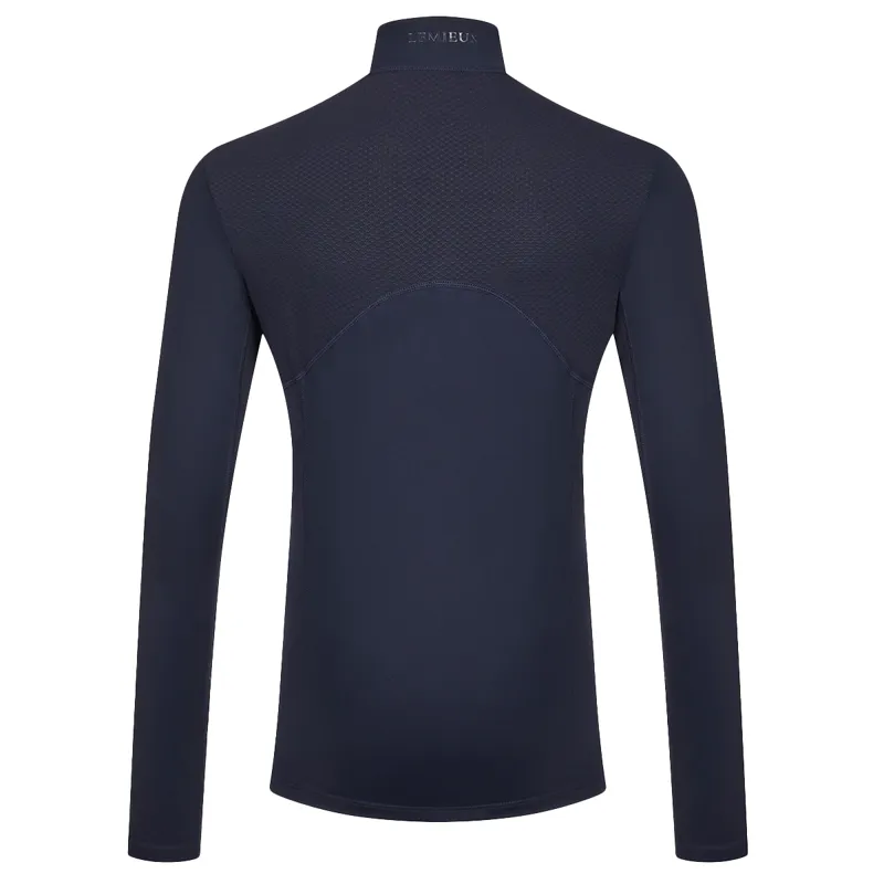 LeMieux Young Rider Mia Mesh Junior Long Sleeve Base Layer - Navy-3