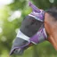 Shires FlyGuard Pro Fine Mesh Fly Mask With Ears and Nose - Purple