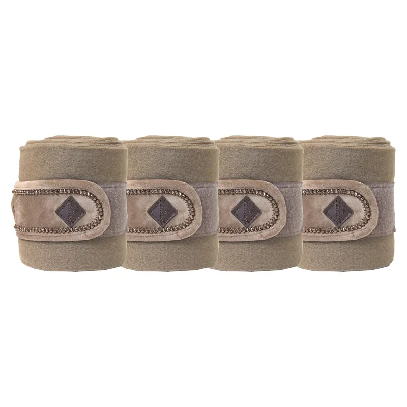 Kentucky Velvet Pearls Polar Fleece Bandages - Beige-1