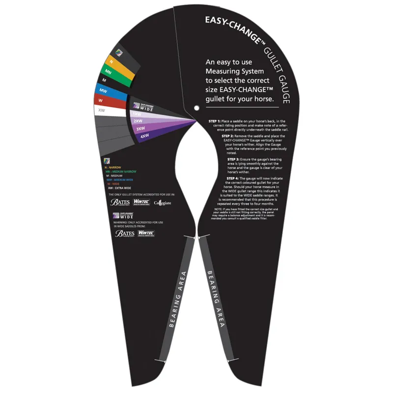 Wintec Saddle Size Chart