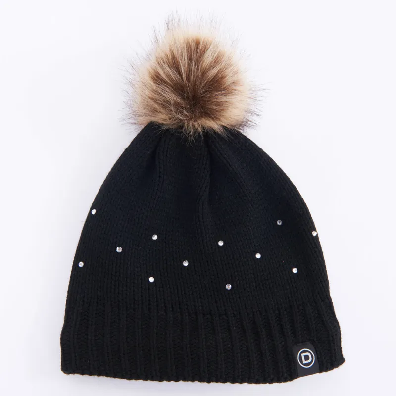 Black sparkle shop bobble hat
