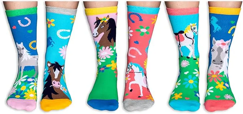 United Oddsocks Giddy Up Gift Box of Odd Socks - Pack of 6-2