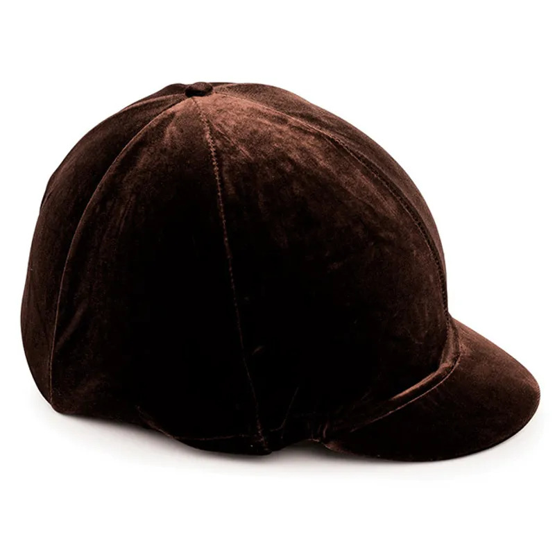 Shires Velveteen Hat Cover - Brown
