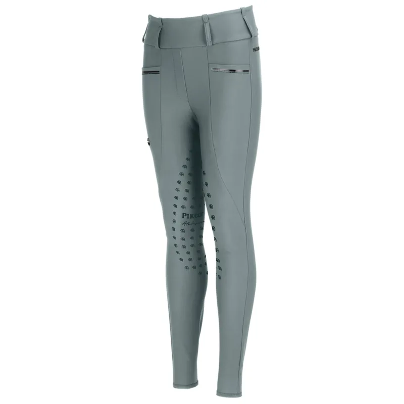 Pikeur 9105 Full Grip Junior Girls Riding Tights - Jade