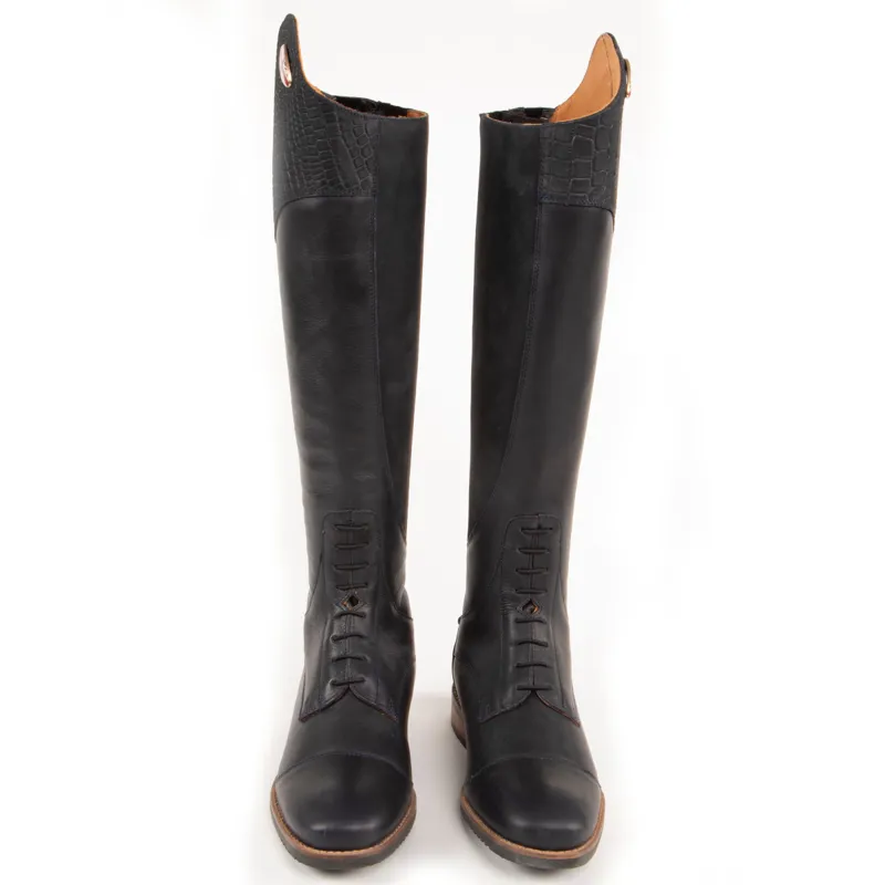 Moretta Gabriella Ladies Tall Riding Boots - Navy-1
