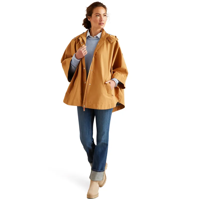 Ariat Country Anza Ladies Waterproof Cape - Travertine-1