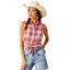 Ariat Billie Jean Sleeveless Ladies Shirt - Fair Plaid