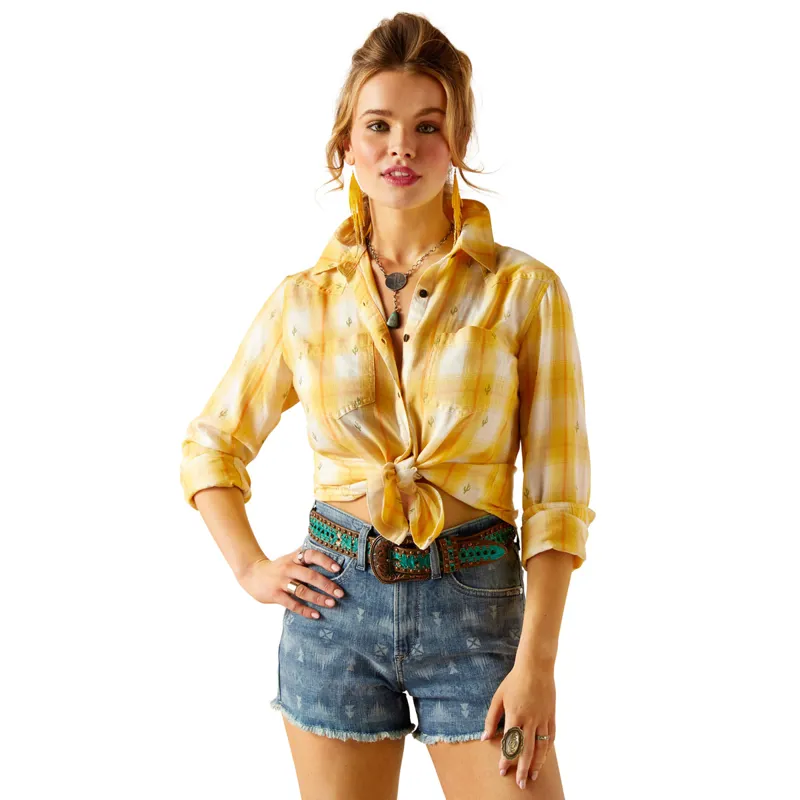 Ariat R.E.A.L. Billie Jean Ladies Shirt - Cactus Plaid