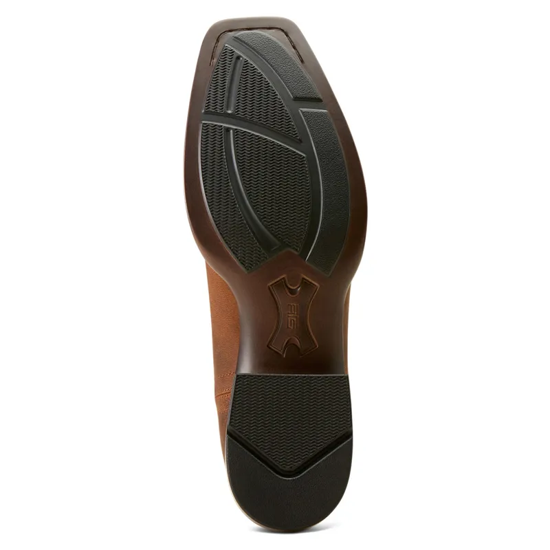 Ariat Mens Booker Ultra Square Toe Short Western Boots - Rough Tan-4