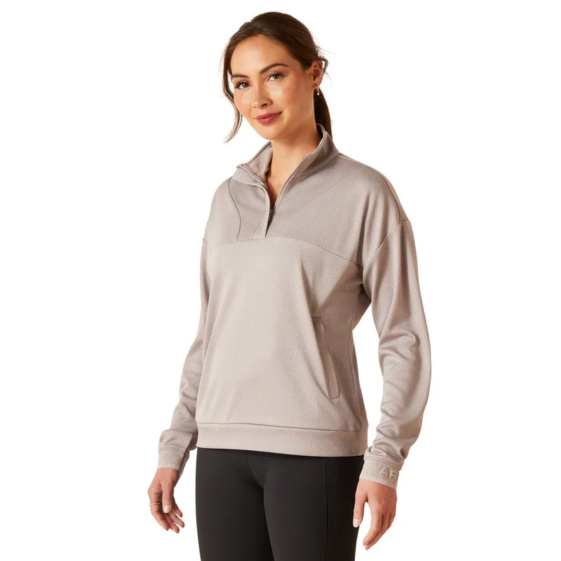 Ariat Breathe 1/2 Zip Ladies Sweatshirt - Zinc