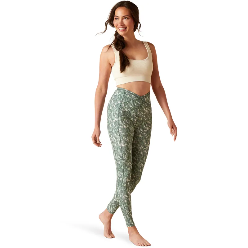 Ariat EOS Etch Half Grip Ladies Riding Tights - Brush Stroke-1