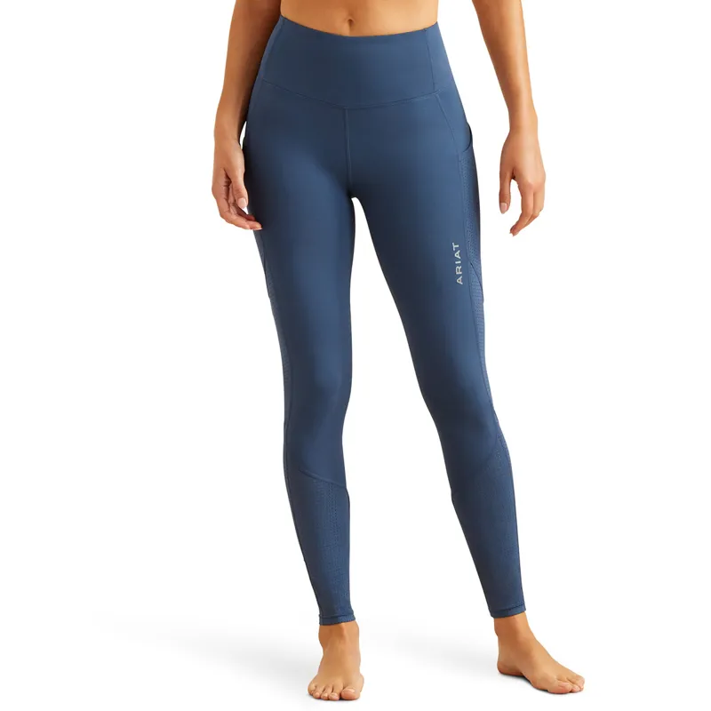 Ariat EOS Breathe Half Grip Ladies Riding Tights - Dark Denim