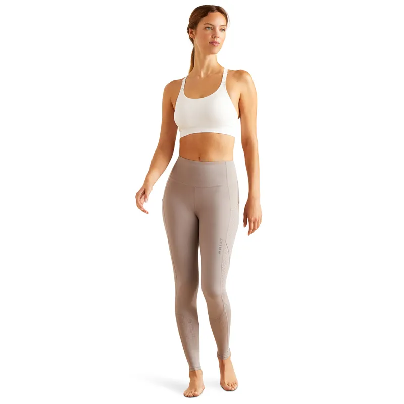 Ariat EOS Breathe Half Grip Ladies Riding Tights - Zinc Grey-3