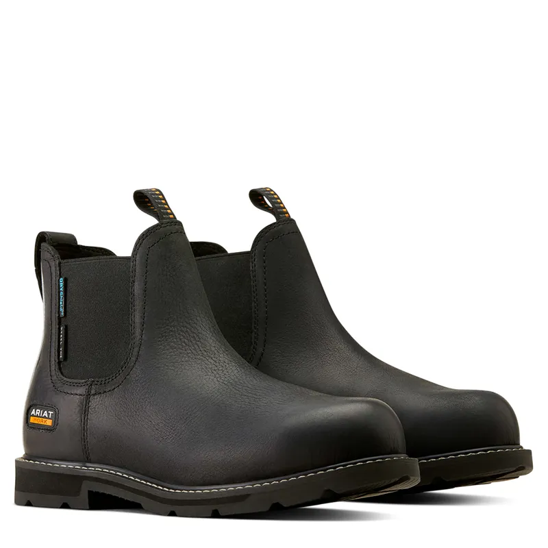 Ariat Groundbreaker Waterproof Steel Toe Mens Work Boots - Black-3
