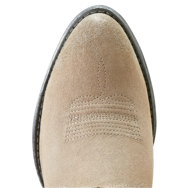 Ariat Harlan Ladies Short Western Boots - Granite Grey Suede-5