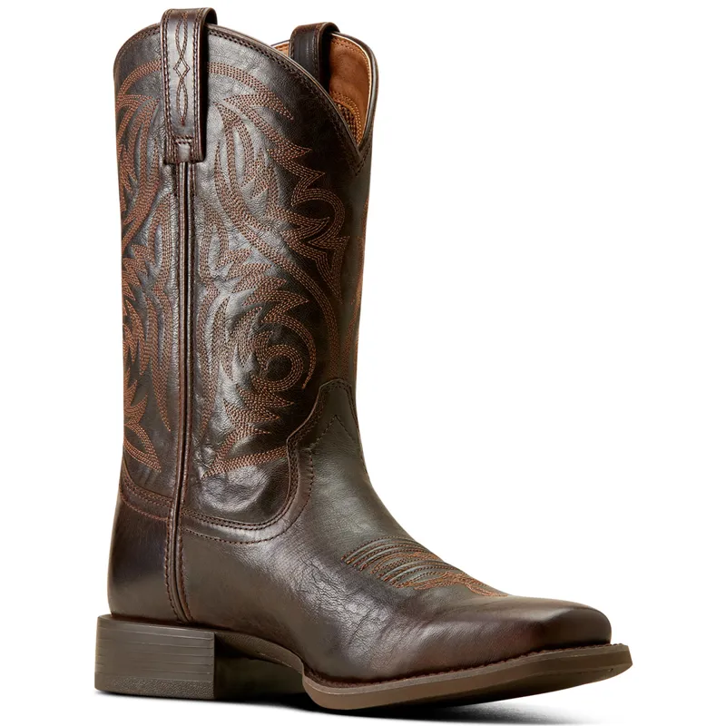 Ariat Mens Sport Herdsman Western Boots - Burnished Chocolate-1