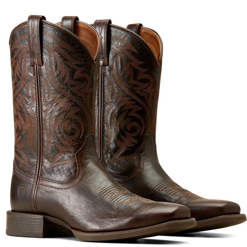 Ariat Mens Sport Herdsman Western Boots - Burnished Chocolate-2