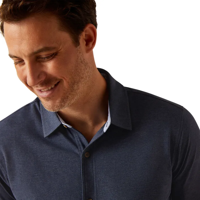 Ariat Country Ingleside Mens Shirt - Navy Heather-2
