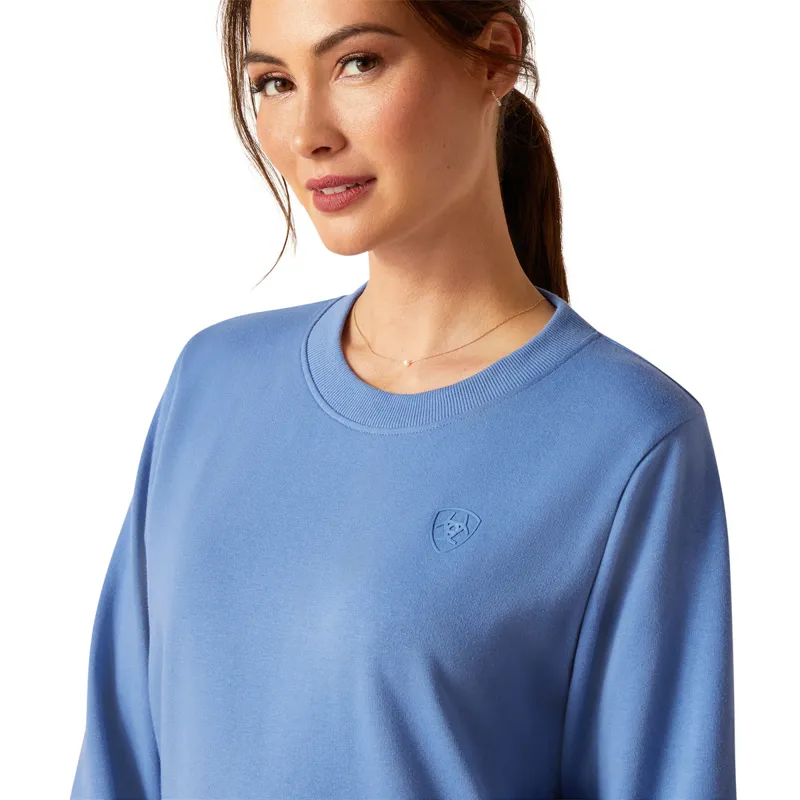Ariat Memento Ladies Sweatshirt - Dutch Blue-2