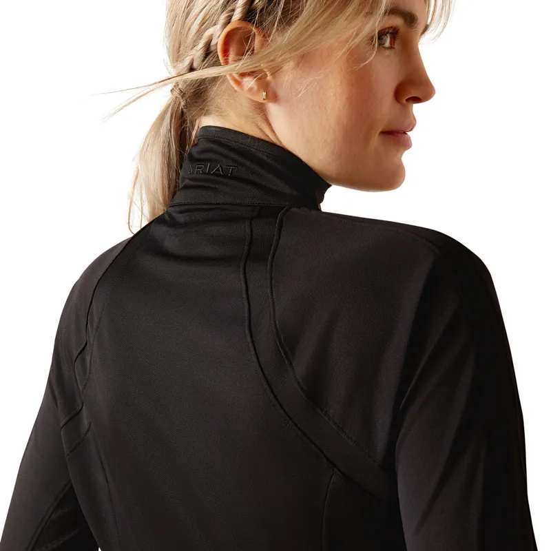 Ariat Sunstopper 3.0 Ladies Base Layer Top - Black-3