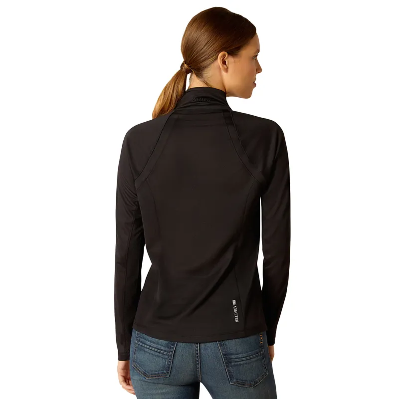 Ariat Sunstopper 3.0 Ladies Base Layer Top - Black-1