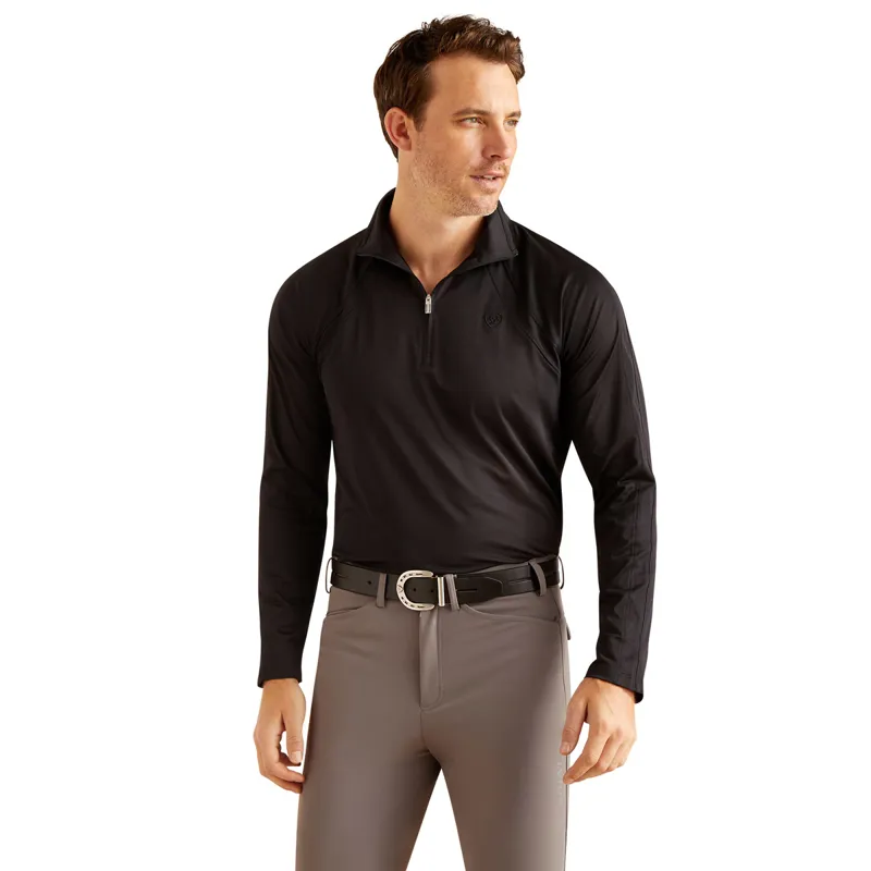 Ariat Sunstopper 3.0 Mens Base Layer Top - Black