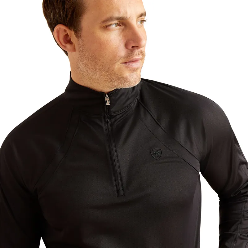 Ariat Sunstopper 3.0 Mens Base Layer Top - Black-2