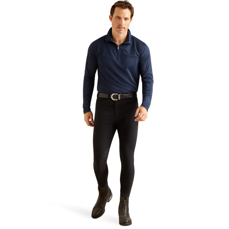 Ariat Sunstopper 3.0 Mens Base Layer Top - Navy Eclipse-4