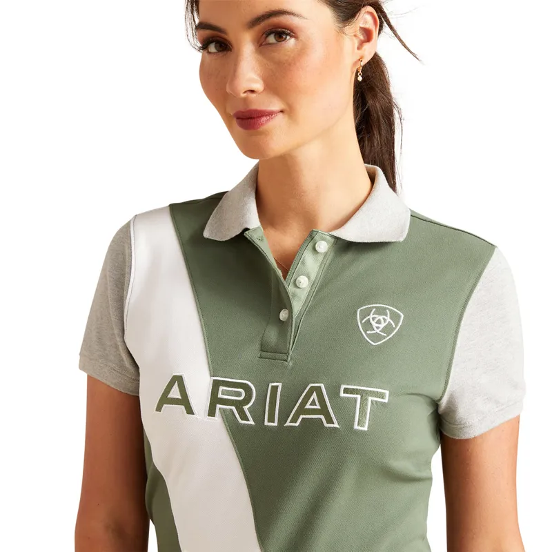 Ariat Taryn Ladies Polo Shirt - Duck Green-2